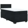 Boxspringbett mit Matratze Schwarz 90x190 cm Samt Produktbild-Vorschau 3