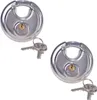 2x Sicherheits-Bügelschloss 70 mm – Vorhängeschloss für Produktbild-Vorschau 1