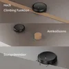 A three-panel image demonstrating the features of a robot vacuum cleaner. Náhled obrázku produktu