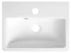 Bruckner NOAM keramische wastafel, 37,5 x 28 cm, wit Productafbeelding-voorbeeld 3