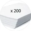 A stack of white paper with the text 'x 200' overlaid. Anteprima dell’immagine prodotto