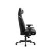 A side view of a black gaming chair on a white background. Anteprima dell’immagine prodotto