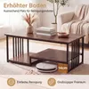 KOMFOTTEU Couchtisch, Wohnzimmertisch mit 3 Ebenen, Produktbild-Vorschau 2