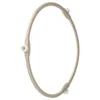A beige circular ring with white plastic connectors on a white background. Produktbild-Vorschau