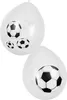 balóny futbal 6 kusov čierna/biela Náhľad obrázku produktu 3