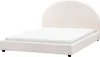 BELIANI Polsterbett Cremeweiß Bouclé Stoff Gepolstert 160 x Produktbild-Vorschau 7