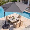 COSTWAY Parasol, diameter 270 cm, hangparasol, 360° Productafbeelding-voorbeeld 2