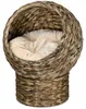 PawHut Rattan Katzenkorb Katzenhöhle Katzenbett mit Kissen Produktbild-Vorschau 5