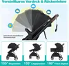 COSTWAY Kinderwagen, Kombikinderwagen mit Sitz & Produktbild-Vorschau 4