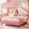 INONEFT Kinderbed 140x200 cm, prinsessenbed met bekleding Productafbeelding-voorbeeld 5