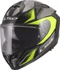 LS2 FF817 Challenger II Viper Helm, grau/gelb, L (59/60) Produktbild-Vorschau 1