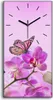 Wandbild Leinwand Bilder mit Uhr 30x60 Malerei Blumen Natur Produktbild-Vorschau 1