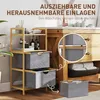 HOMCOM Wäschekorb 35,4 L Wäschesammler mit 2 Wäschekörben Produktbild-Vorschau 6