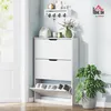 Skříň na boty HOMCOM se 3 dvířky, botník, úzký botník pro Náhled obrázku produktu 2