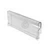 A transparent plastic shelf or drawer component for a refrigerator or freezer. Produktbild-Vorschau