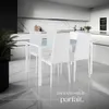 Ensemble table et 4 chaises BERLIN en acier - blanc Voir les images du produit 7