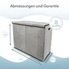 Zonovi Wasmand – Drie Vakken Met Deksel – 3 in 1 Wasmand - Productafbeelding-voorbeeld 2