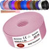 10m Aderleitung H05 V-K 1 mm² Rosa Einzelader flexibel Produktbild-Vorschau 1