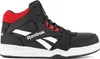 A side view of a black, red, and white Reebok high-top sneaker. Náhľad obrázku produktu