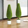 HOMCOM Kunstpflanze Zypresse 2er-Set 90 cm Künstliche Produktbild-Vorschau 6