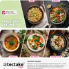 A collage showcasing different food preparations like rice, quinoa, soup, vegetables, and oatmeal, with a product logo and text. Náhled obrázku produktu