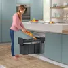Hailo Einbau-Mülleimer EcoLine 3x10L Schwarz Produktbild-Vorschau 1