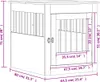 vidaXL Gabbia per cani in stile arredamento in rovere Anteprima dell’immagine prodotto 8