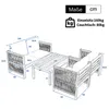 Set salotto da giardino 4 pezzi Flieks, set di mobili da Anteprima dell’immagine prodotto 2