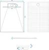 VBChome Sprchová vanička 80 x 100 x 2,5 cm Biela kamenná Náhľad obrázku produktu 9