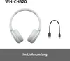 Sony WH-CH520 Kabellose Bluetooth On-Ear Kopfhörer mit 50 Produktbild-Vorschau 6