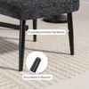 HOMCOM Sitzhocker Hocker mit weichem Sitzkissen Stahlbeinen Produktbild-Vorschau 5