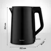 MEDION Wasserkocher Edelstahl (1,5 Liter, 2.200 Watt, 360° Produktbild-Vorschau 7