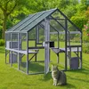 Wiltec Enclos extérieur pour chats 210 x 187 x 187 cm Catio Voir les images du produit 1