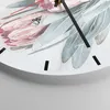Wanduhr - Rund - Glasuhr - Blume Eukalyptus Australier - Produktbild-Vorschau 5