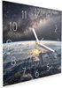 Wanduhr aus Glas mit Motiv Weltall Sonnenaufgang- 30 x 30 Produktbild-Vorschau 2