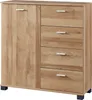 Sideboard 'Döbritz' 84x80x28cm Eiche Produktbild-Vorschau 3