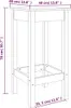vidaXL Barstühle 2 Stk. Schwarz 40x40x78 cm Massivholz Produktbild-Vorschau 6