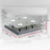 B.K.Licht LED Deckenleuchte Nickel matt quadratisch 25cm 4 Produktbild-Vorschau 5