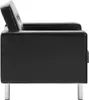 vidaXL Sessel Schwarz 75x70x75 cm Kunstleder Produktbild-Vorschau 4