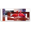 Leinwandbild Zwei rote Flamingos 120x40 Feeby Rot bild für Produktbild-Vorschau 2