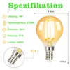 ZMH 6 Stück LED Glühbirne E14 Vintage Lampe G45 Edison Produktbild-Vorschau 3