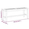 vidaXL Banc de jardin 110 cm bois massif acacia Voir les images du produit 7
