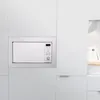 A white built-in microwave oven is shown integrated into a white kitchen cabinet. Anteprima dell’immagine prodotto