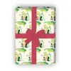 Lustiges Frosch Geschenkpapier auf hell gelb - G5155, 32 x Produktbild-Vorschau 3