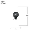 Star LED boule décorative 'Orby', Ø 20 cm, noir, outd. Voir les images du produit 3