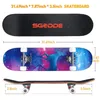 SGODDE Komplett-Skateboard 31", 7-lagiges Ahornholz-Deck, Produktbild-Vorschau 1