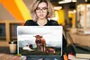 MuchoWow® Laptop Aufkleber Sticker Cover Tiere - Kuh - Berg Produktbild-Vorschau 5
