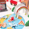 Aga4Kids Holz-Eisenbahnset 30 Teile DS5646 Produktbild-Vorschau 4