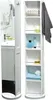 Tendance Badezimmerschrank mit schwenkbarem Spiegel weiß Produktbild-Vorschau 6