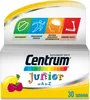 A product box for Centrum Junior vitamins, featuring colorful graphics and text. Produktbild-Vorschau